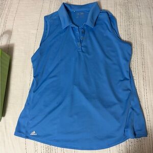 Adidas Dri Fit Blue Polo Tank